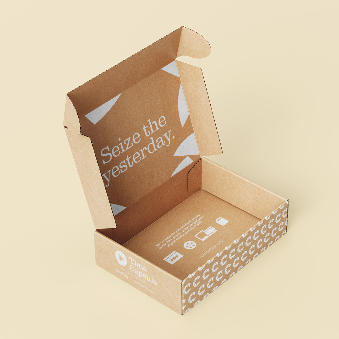 Time Capsule packaging from Capture brand designed by Kilter