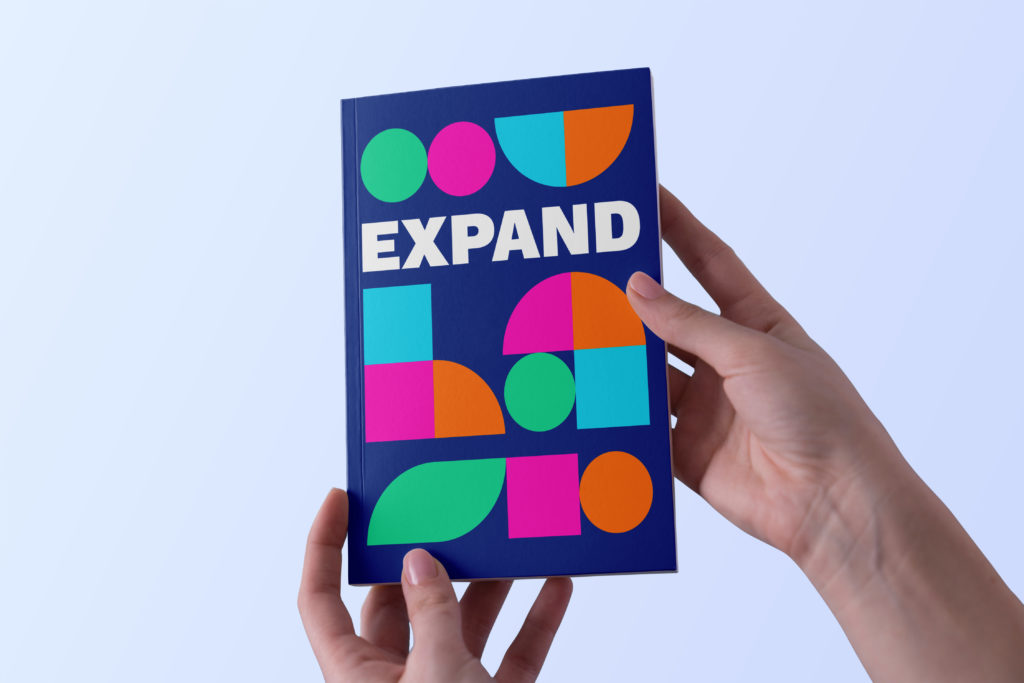 Notebook for ExpandLA brand designed by Kilter.