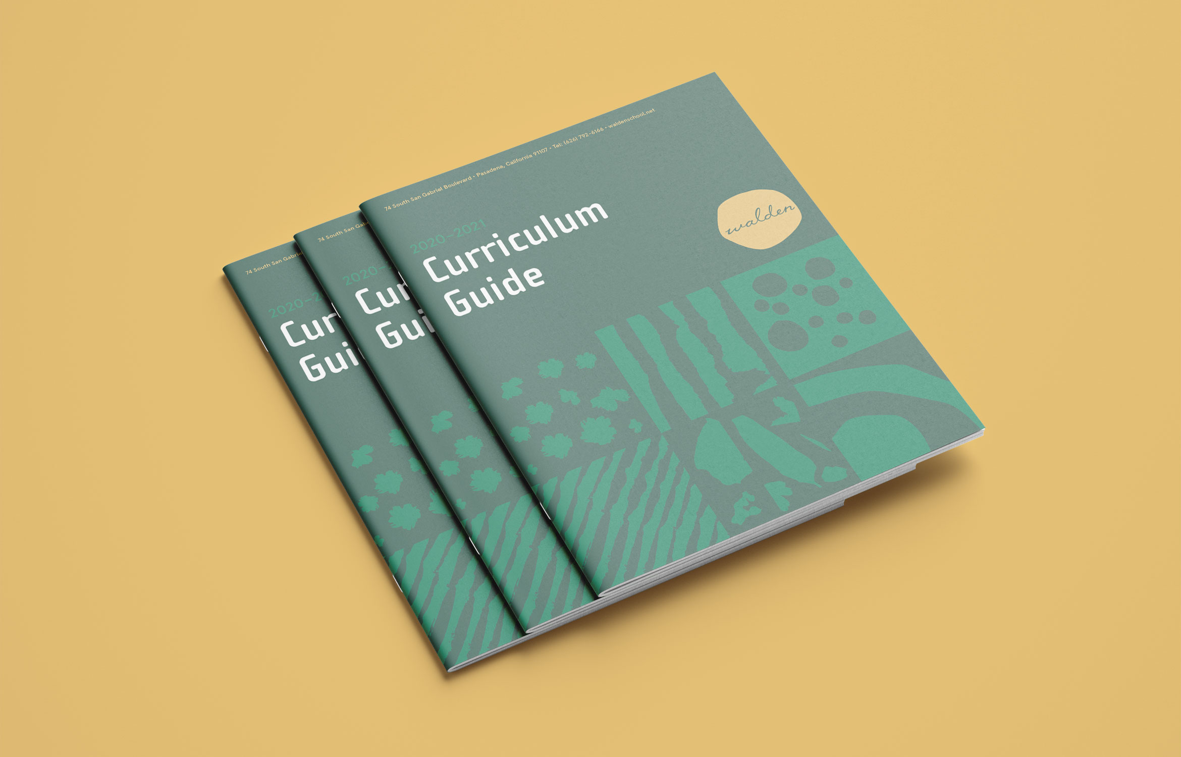 Curriculum Guide Cover from the Walden School rebrand designed by Kilter