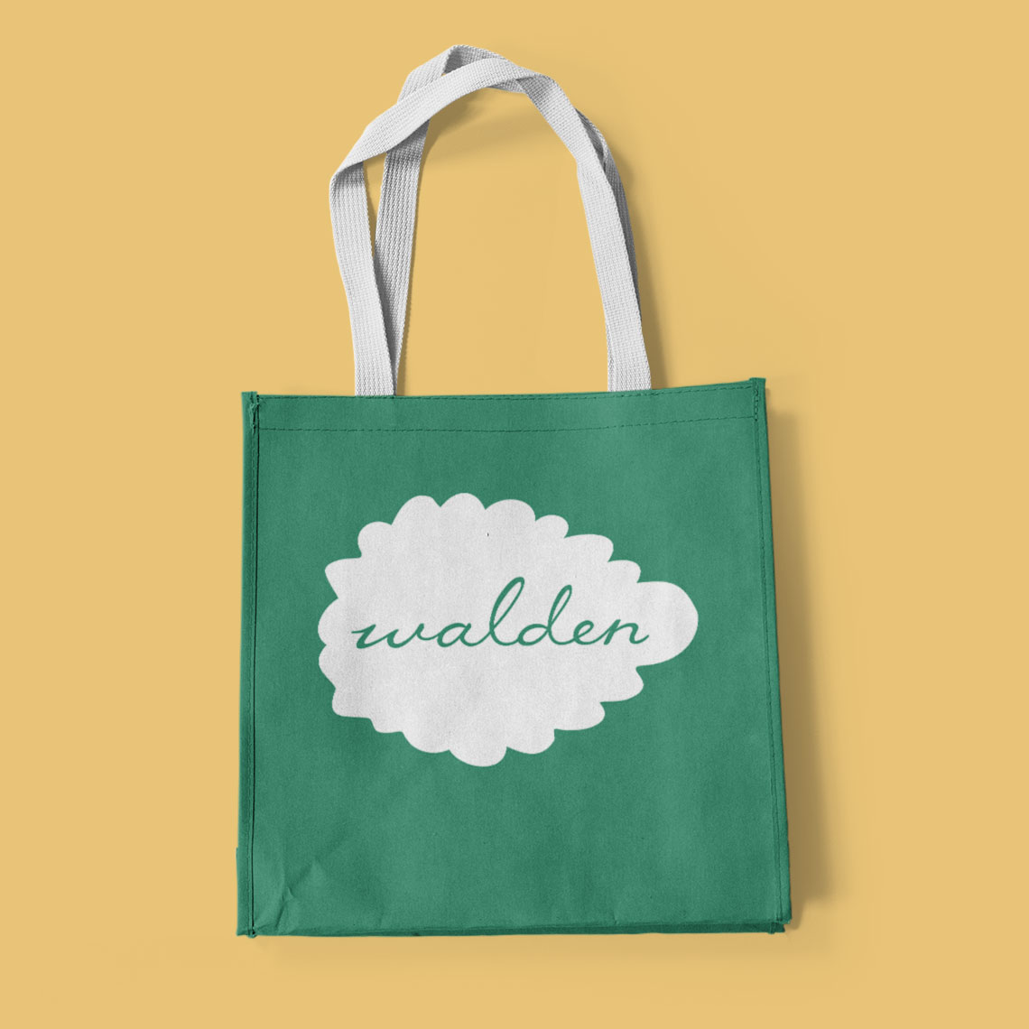 Totebag from the Walden School rebrand designed by Kilter