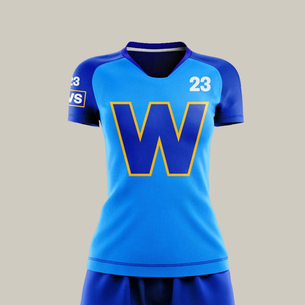 The Webb Schools VWS soccer uniform designed by Kilter