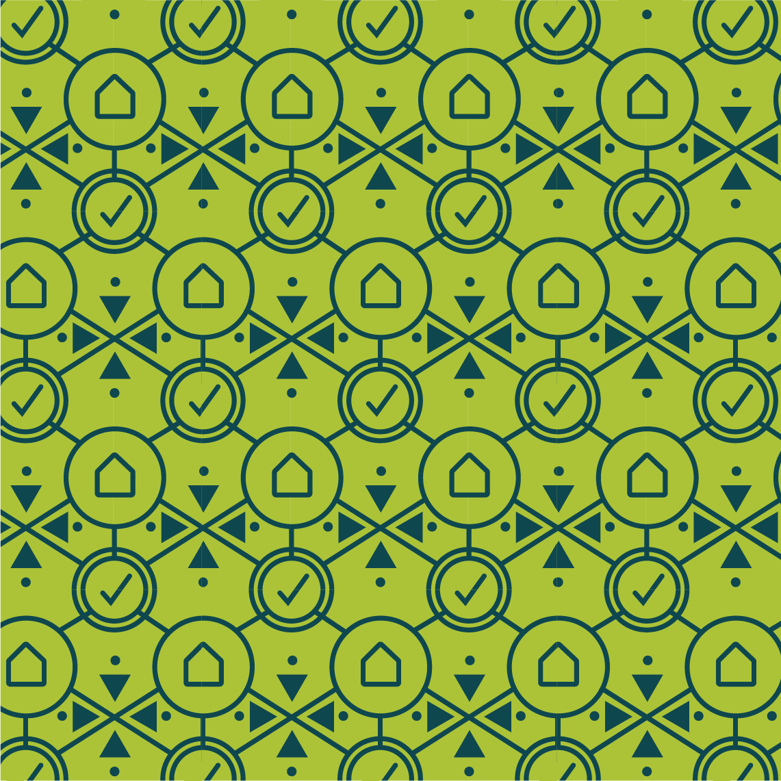 Drucker School of Management Green Pattern designed by Kilter