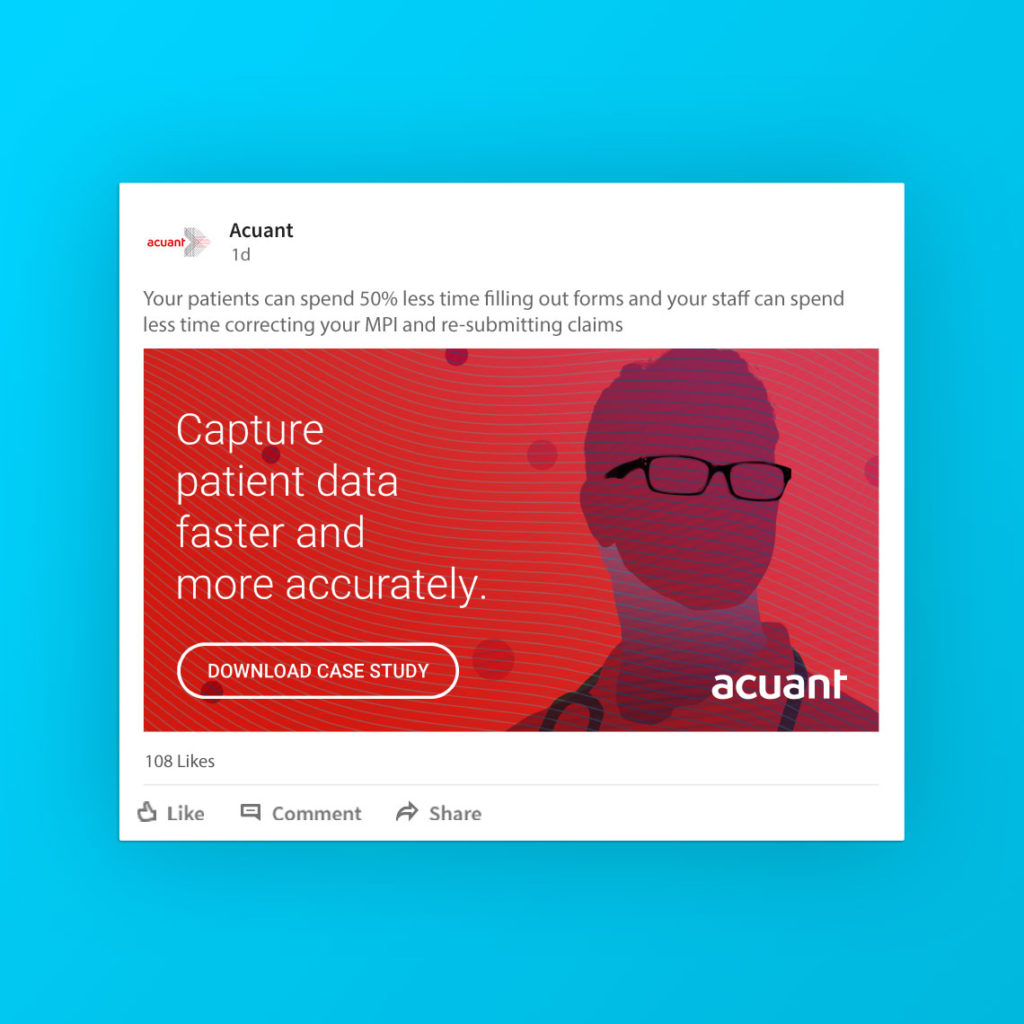 Acuant LinkedIn Ad 2 designed by Kilter