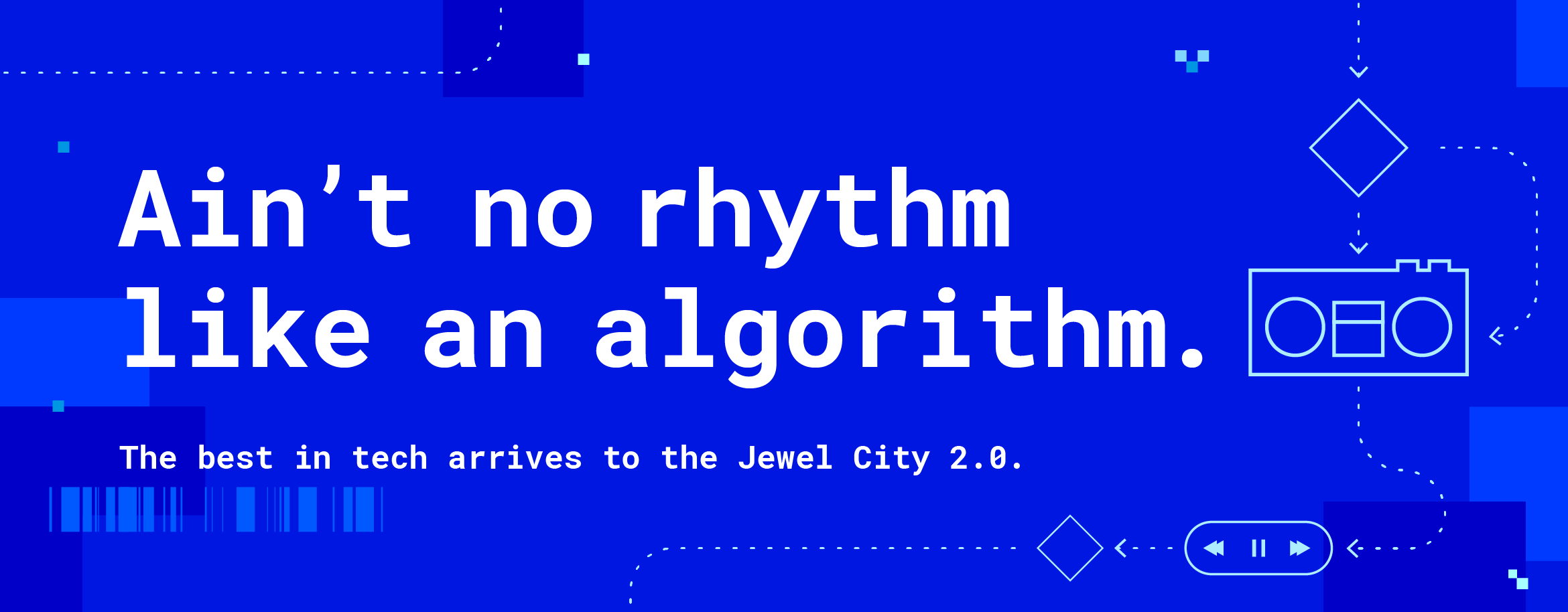 Glendale Tech Week Algorithm digital banner designed by Kilter
