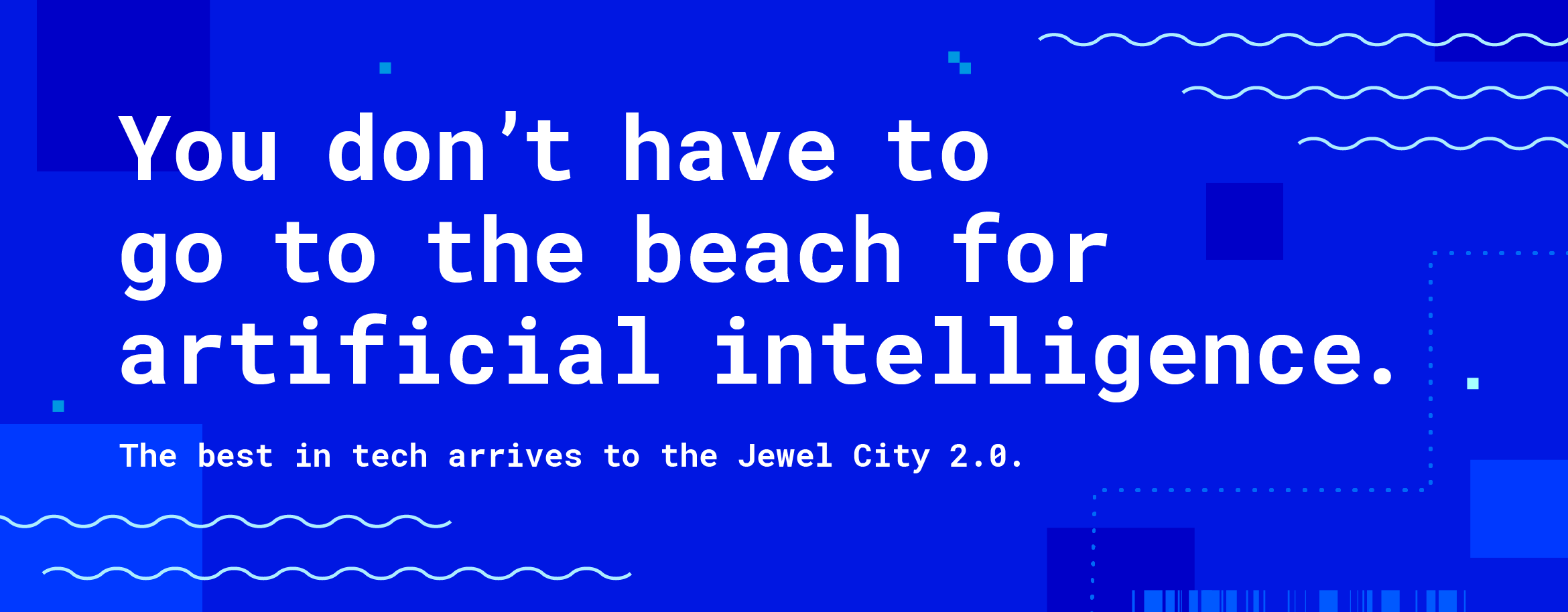 Glendale Tech Week Beach digital banner designed by Kilter