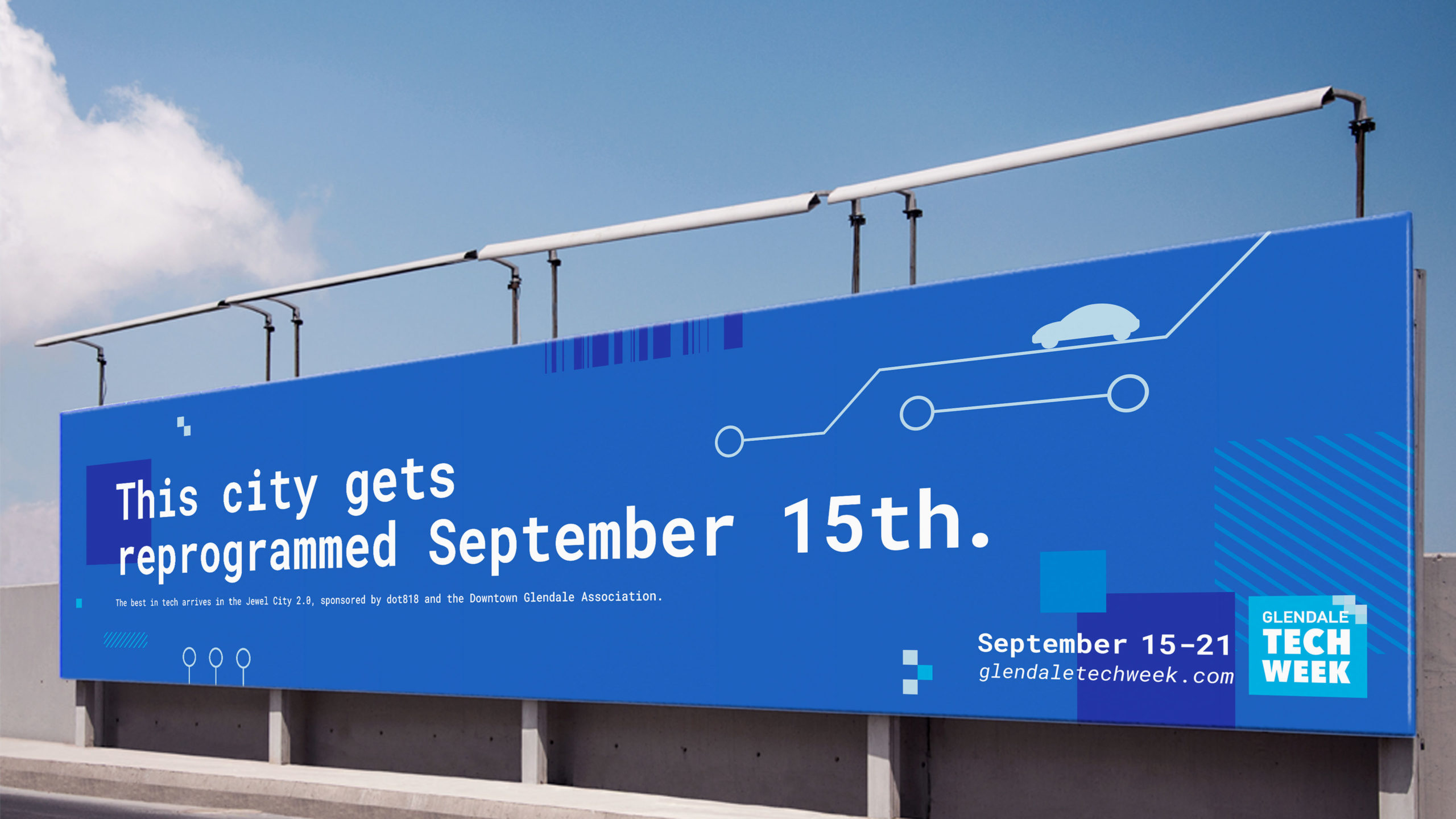 Glendale Tech Week billboard designed by Kilter