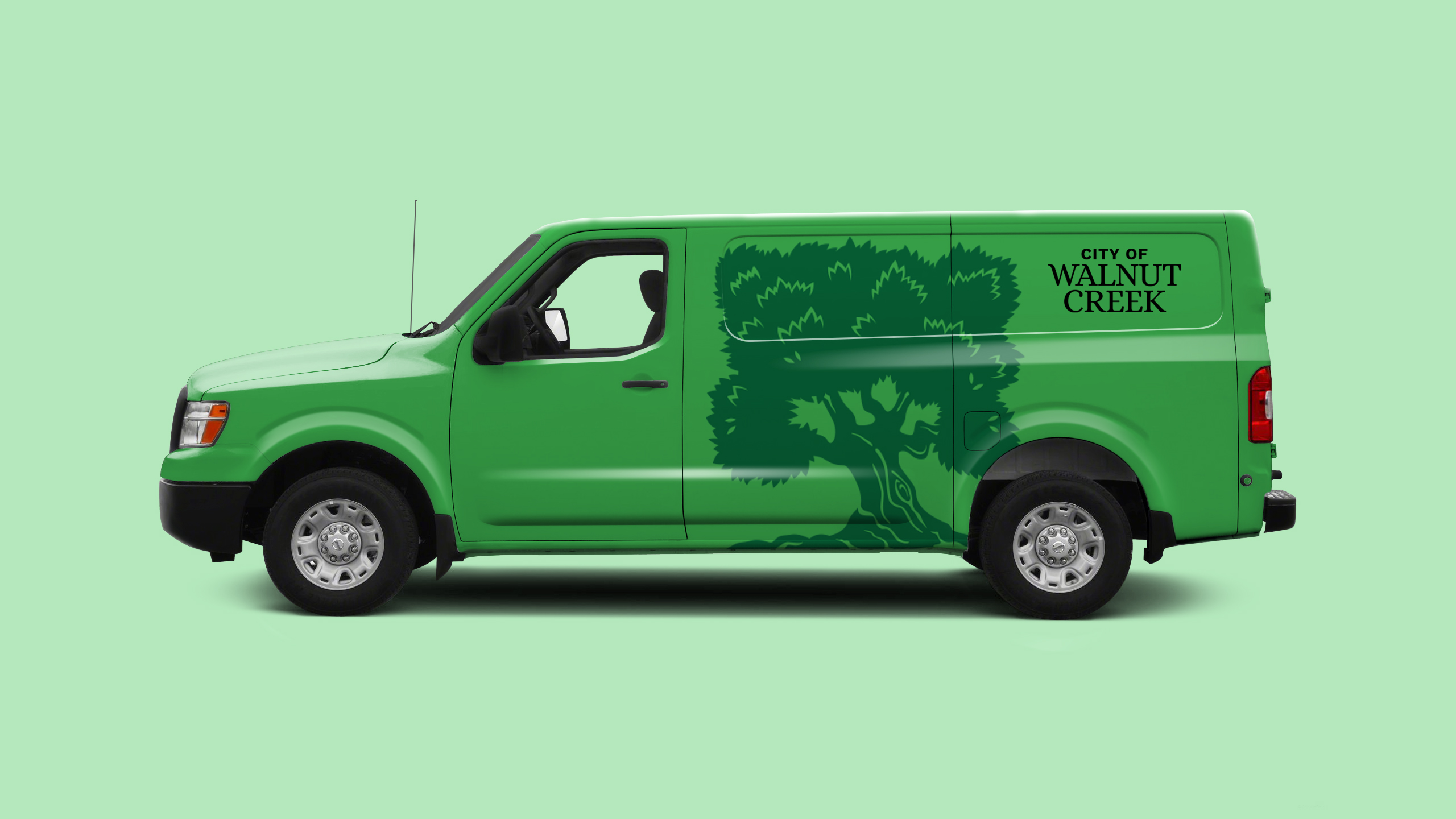 City of Walnut Creek Rebranded Van designed by Kilter