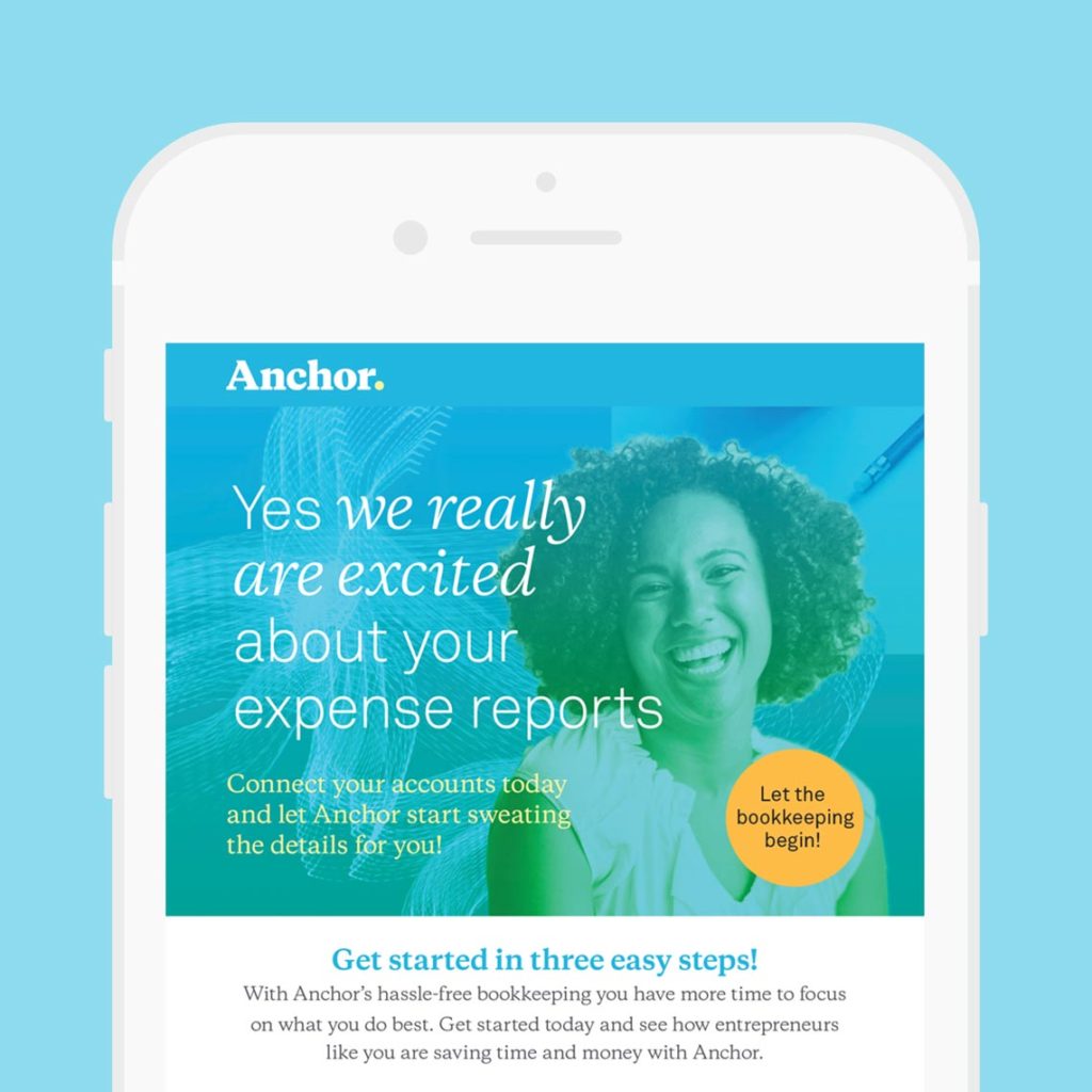 Anchor Expense Reports Email designed by Kilter