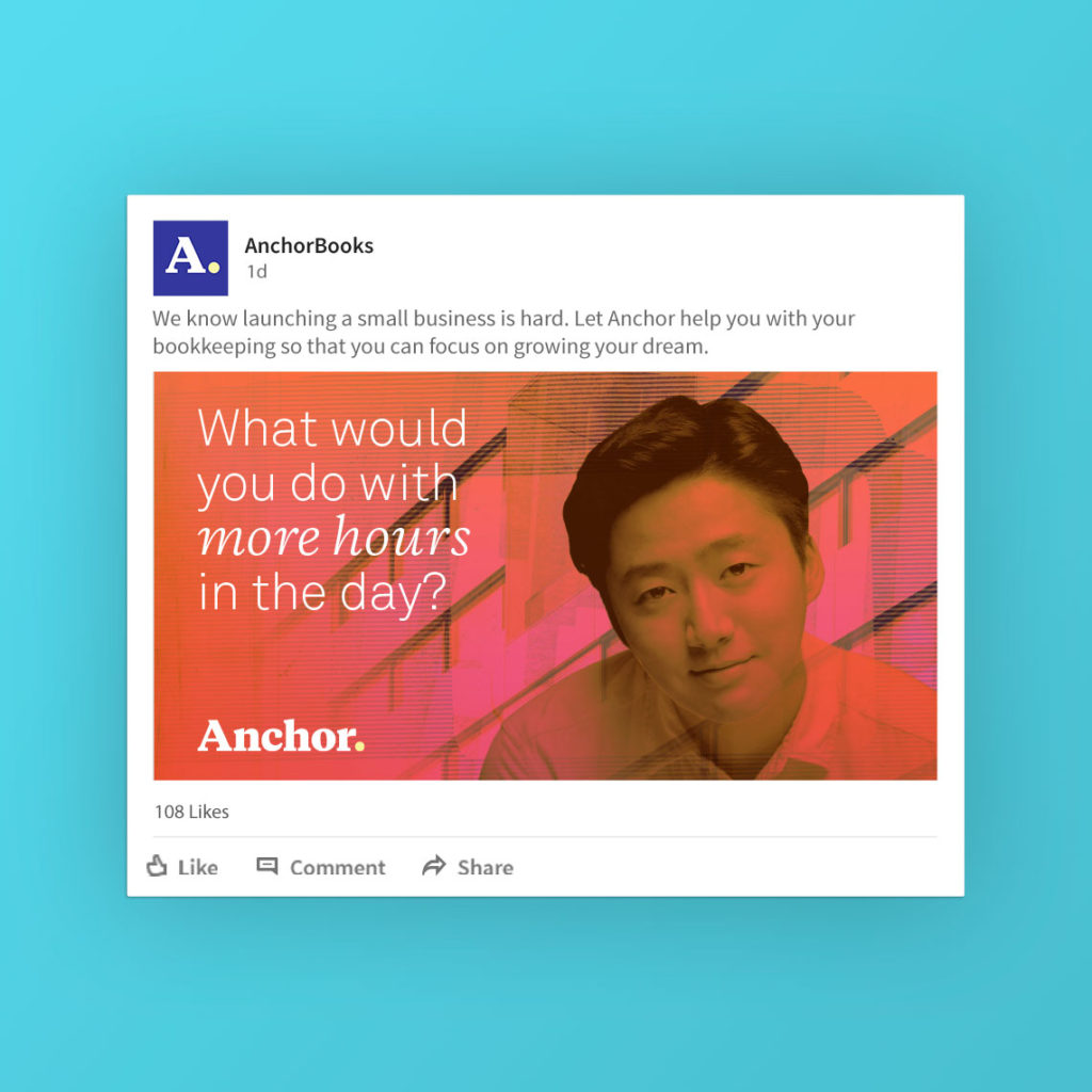 Anchor Linkedin Ad 2 designed by Kilter