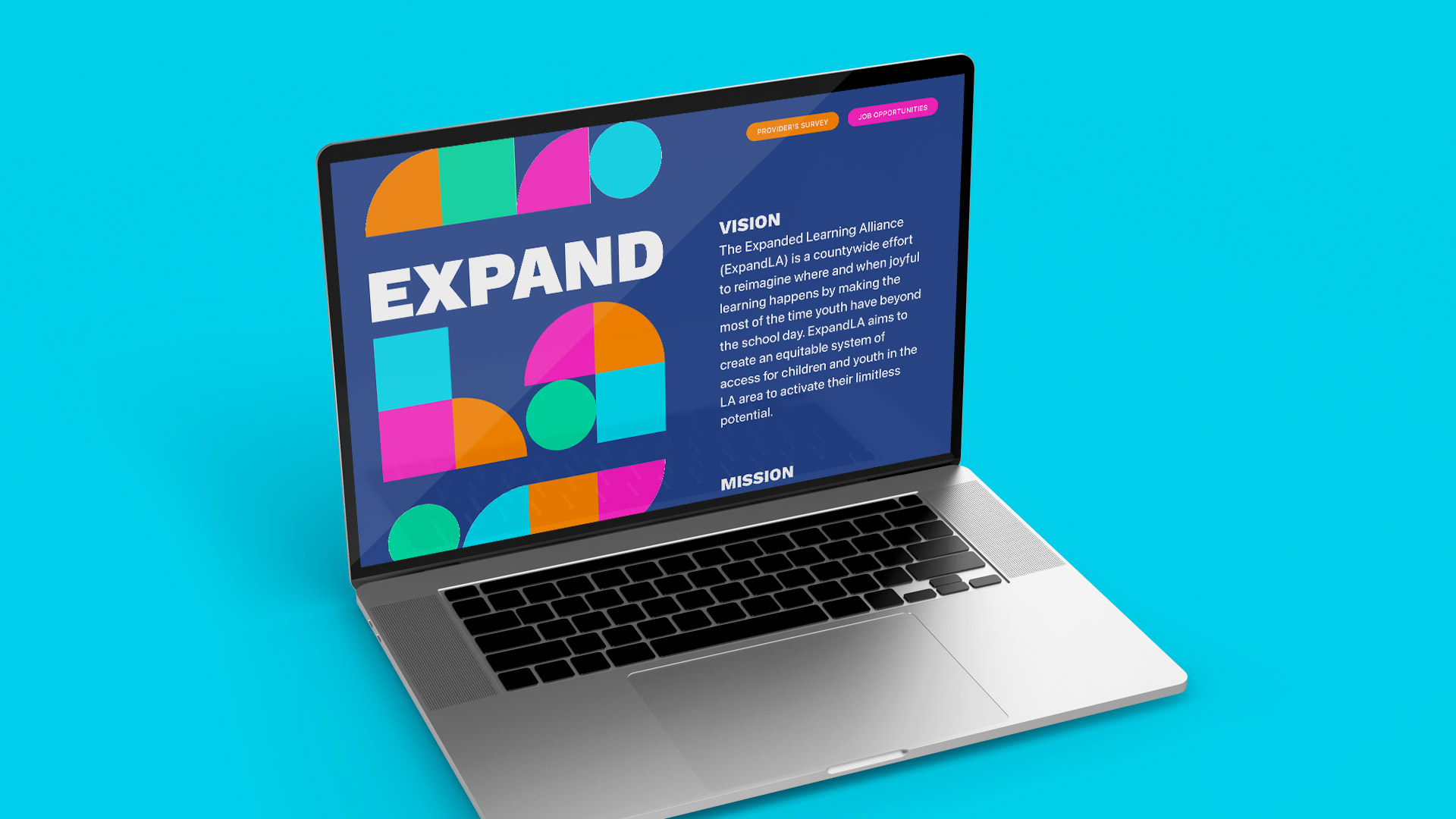 ExpandLA Microsite Homepage designed by Kilter
