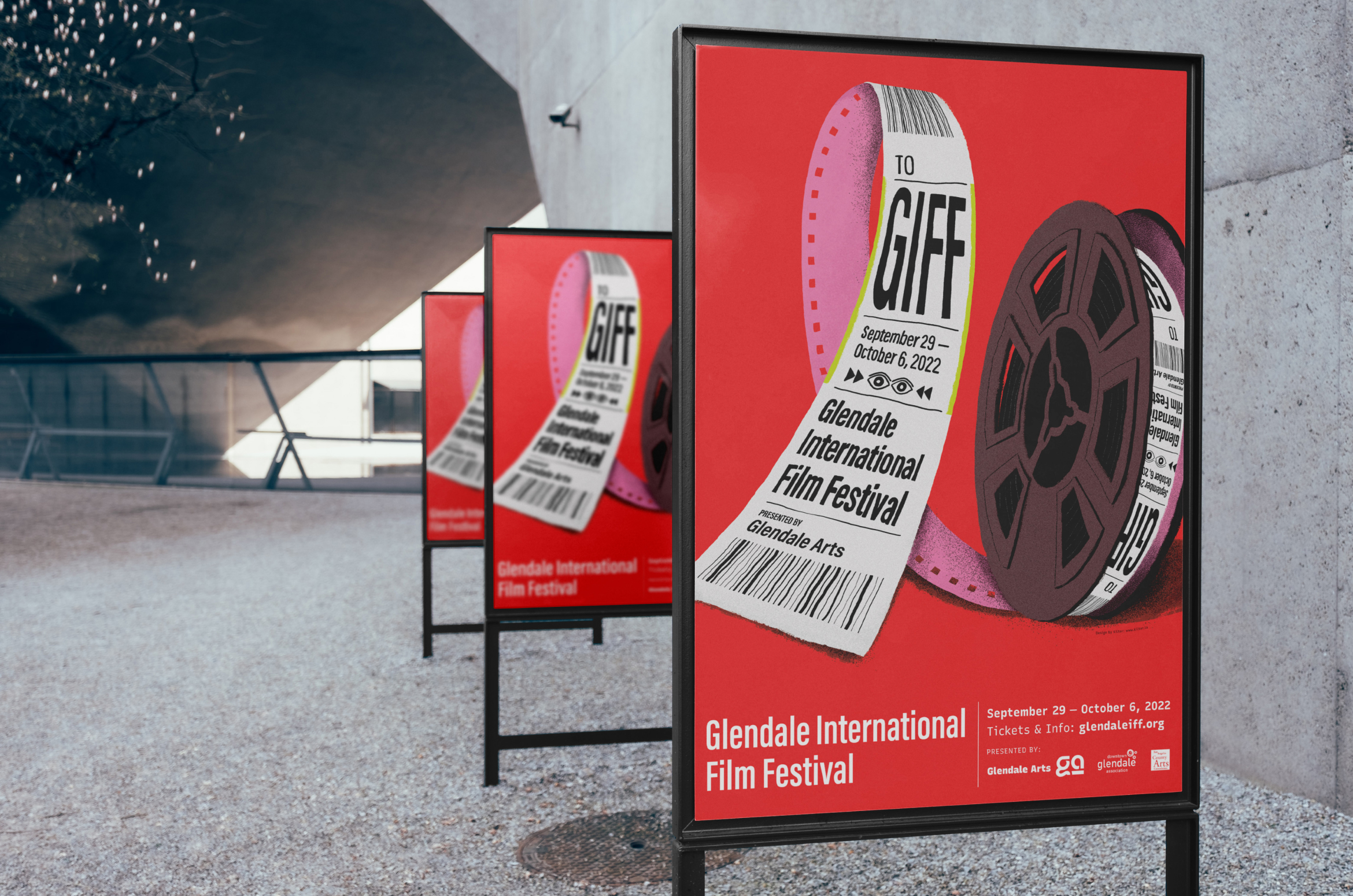 Glendale International Film Festival Posters designed by Kilter.
