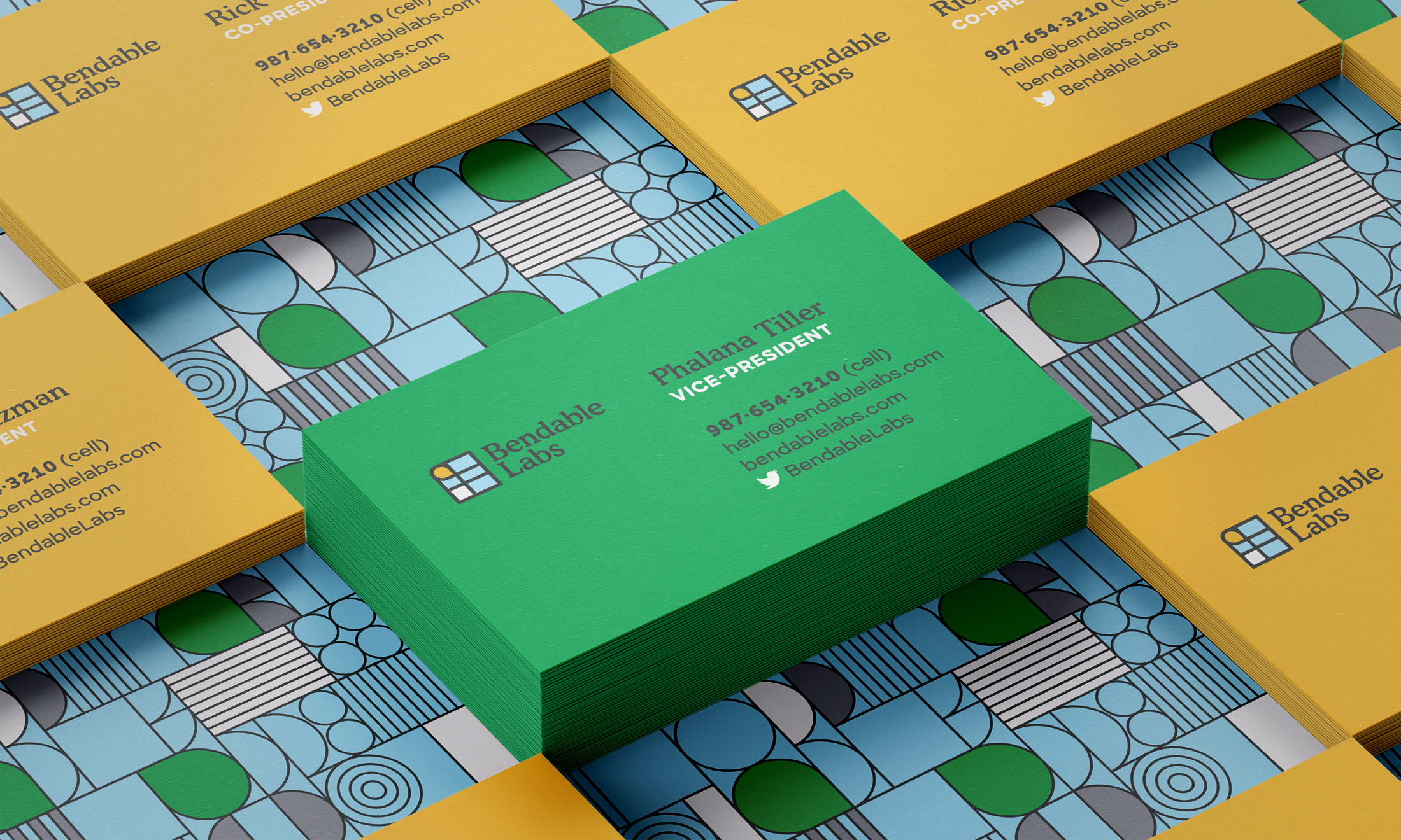 Bendable Labs Business Cards designed by Kilter