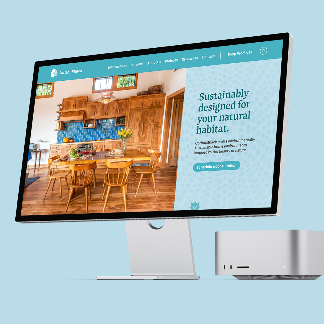 CarbonShack brand, marketing campaign, and website designed by Kilter