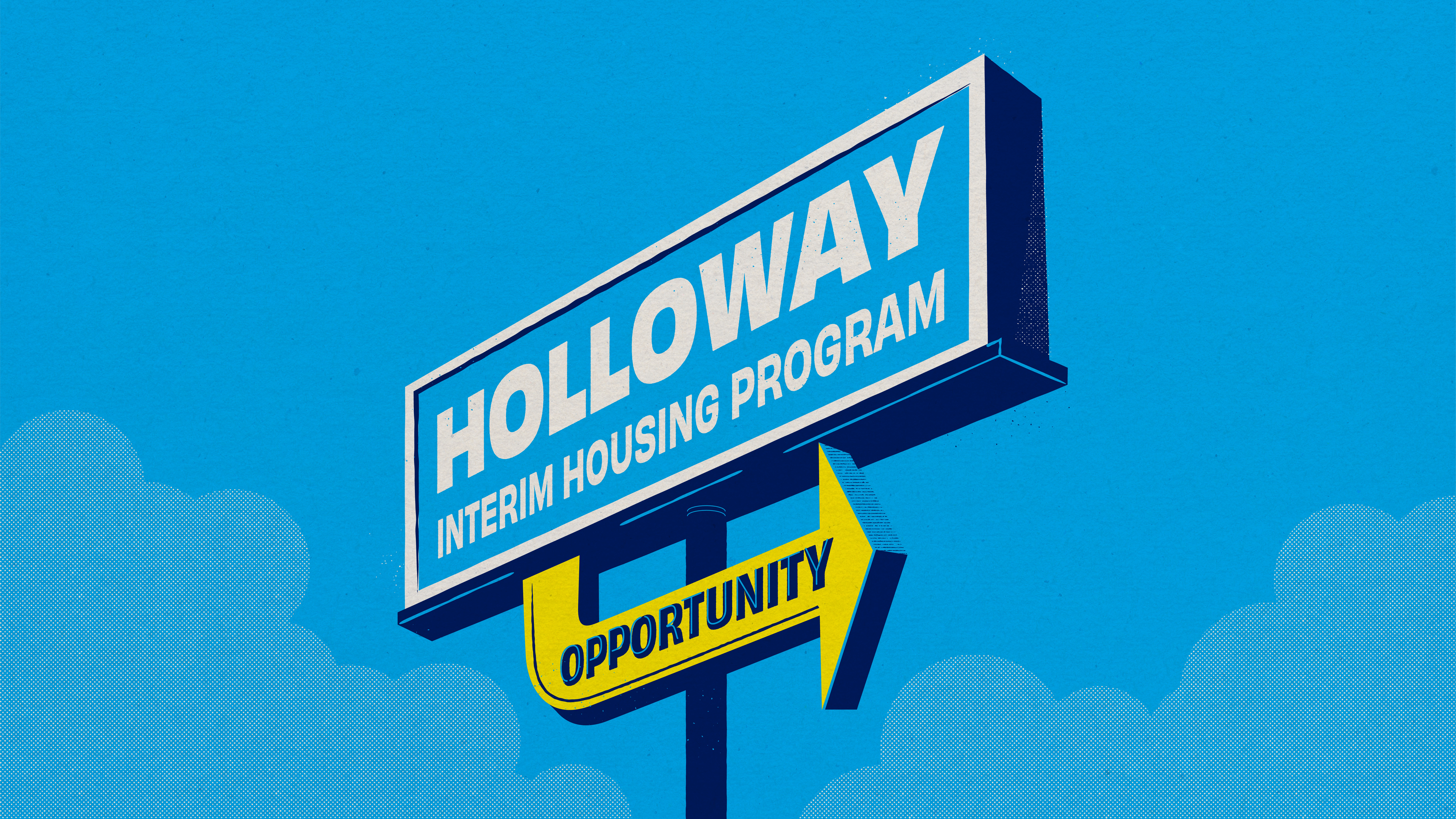 Billboard Key Art from the City of West Hollywood's Holloway Interim Housing Program Campaign designed by Kilter