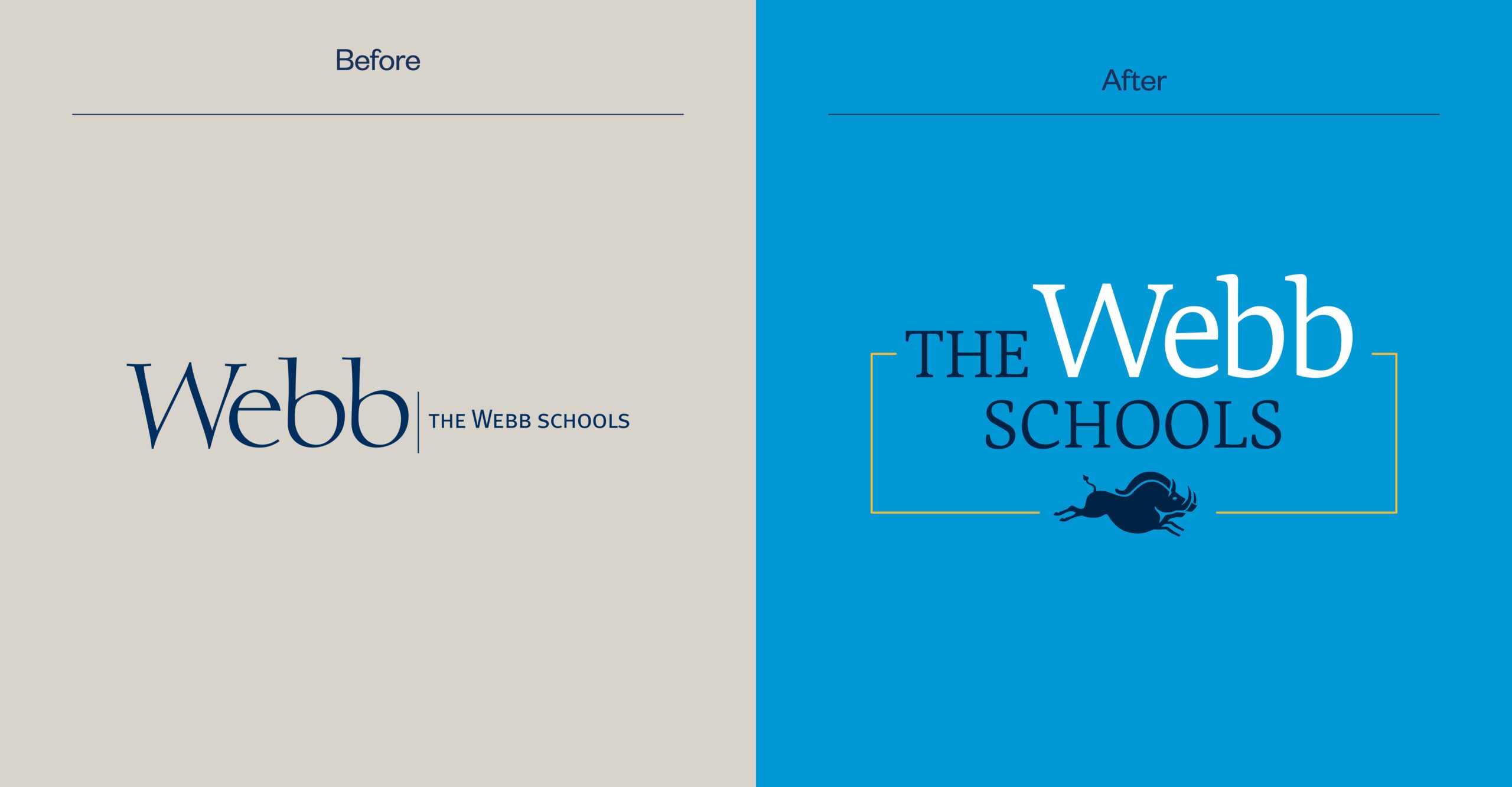 The Webb Schools brand identity designed by Kilter.