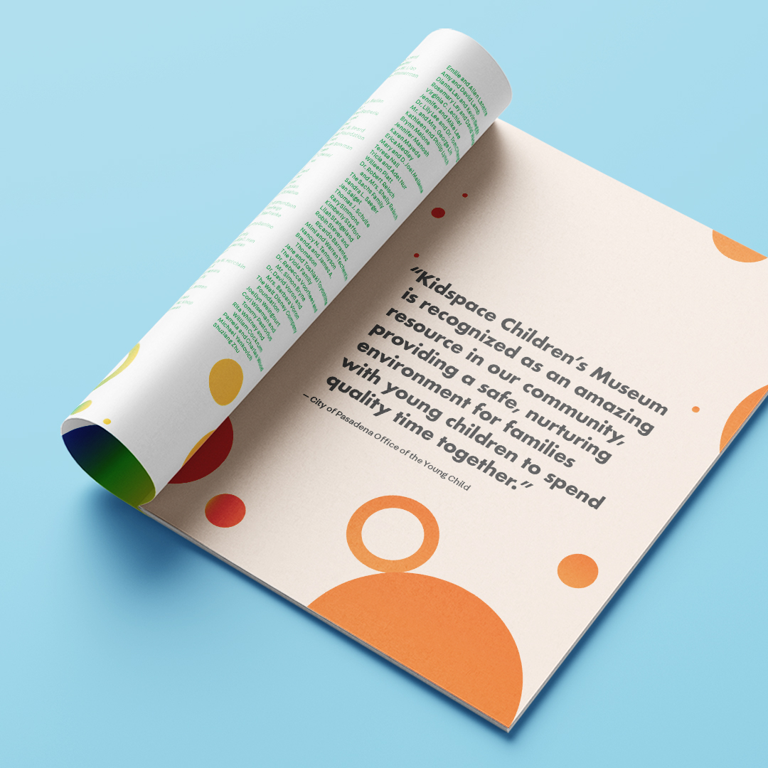 Kidspace Annual Report designed by Kilter