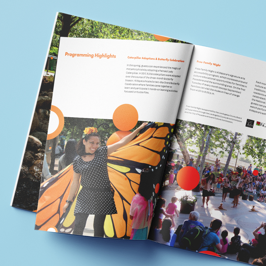 Kidspace Annual Report designed by Kilter