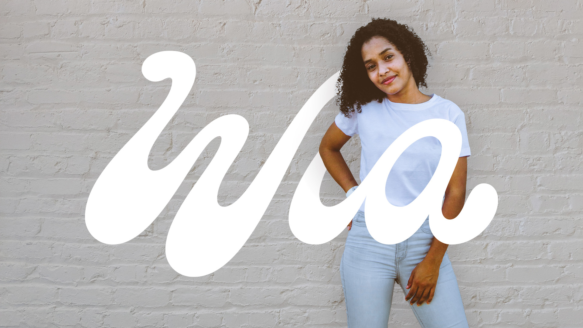 Wia Logo Interacting with a Photo of a Woman by Kilter