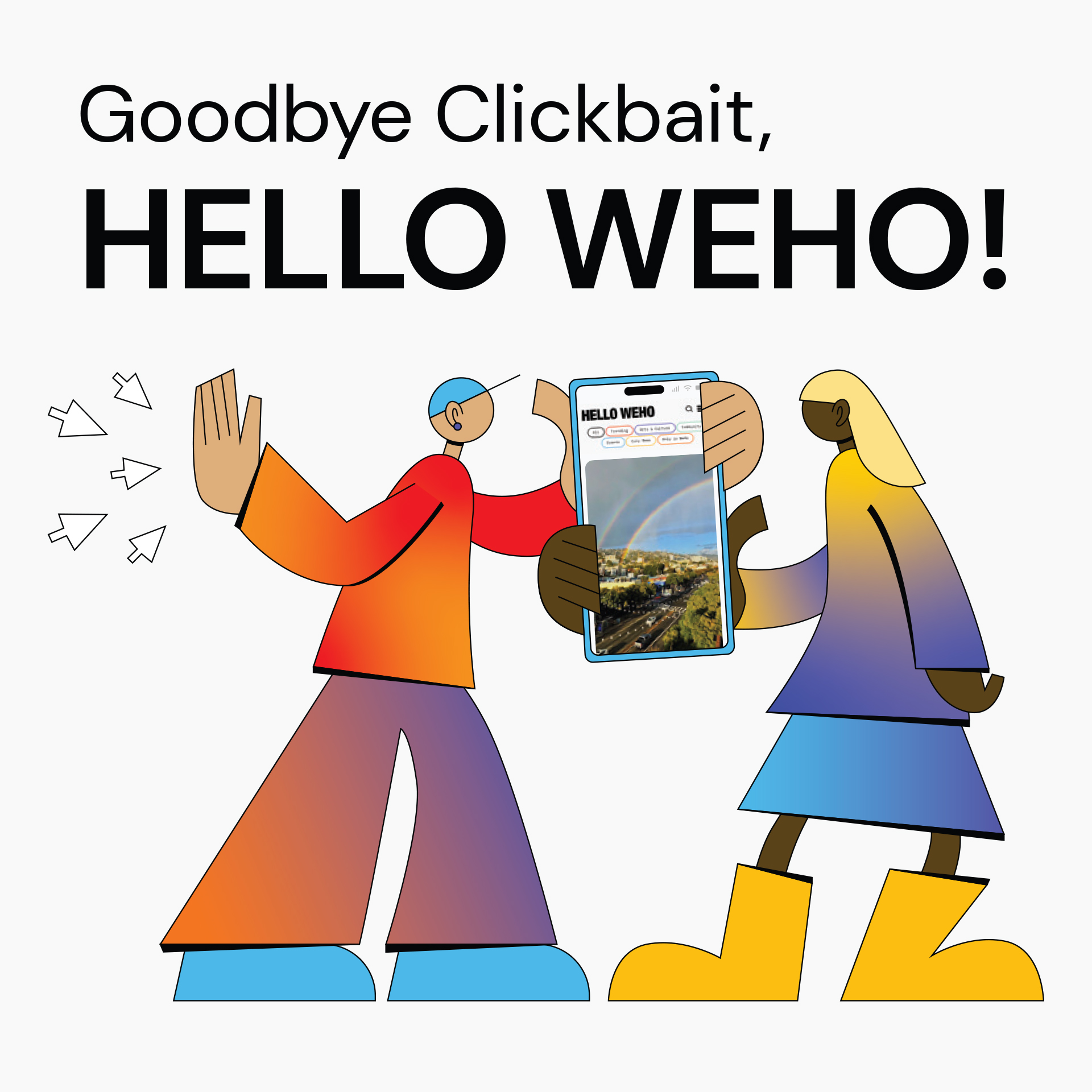 Hello WeHo launch campaign for the City of West Hollywood designed by Kilter.