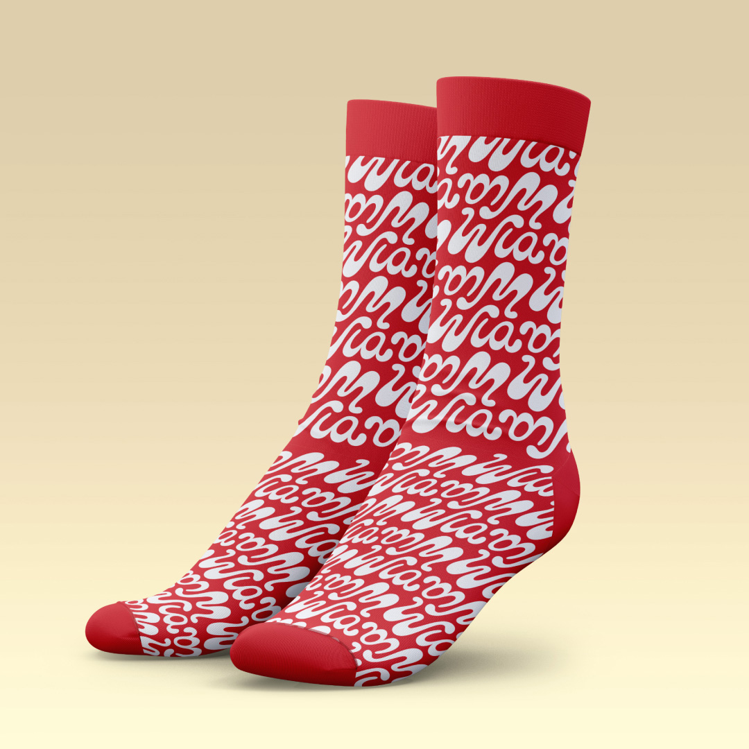 Branded WIA socks designed by Kilter.
